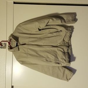 Men's Faded Glory jacket size small (34-36) tan with blue inside.